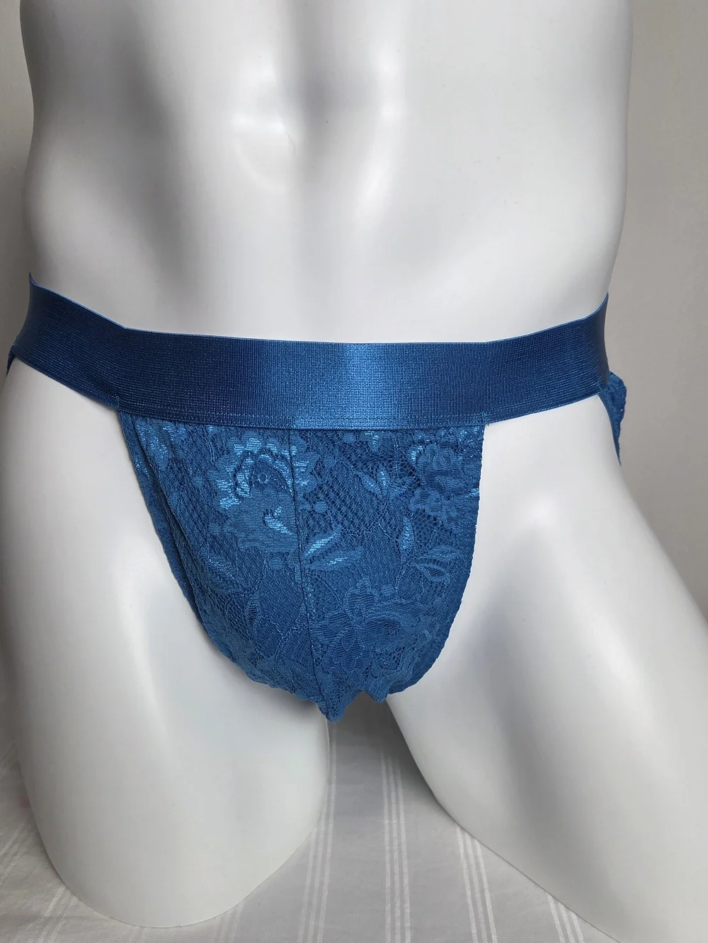 Cosabella Royal Blue Lace Jockstrap Brief